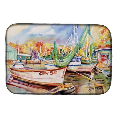 Carolines Treasures Sailboat Cindy Sue Dish Drying Mat JMK1041DDM